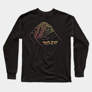 Sugarloaf Maine Trail Map Long Sleeve T-Shirt